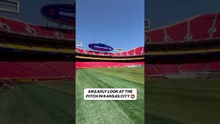 The pitch in Kansas City is a sight to see ahead of the 2026 FIFA World Cup™ 🤩 #soccer