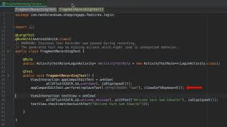 Espresso Test Recorder - 6. Using "Test Fragment Recording" to Exclude Specific Actions