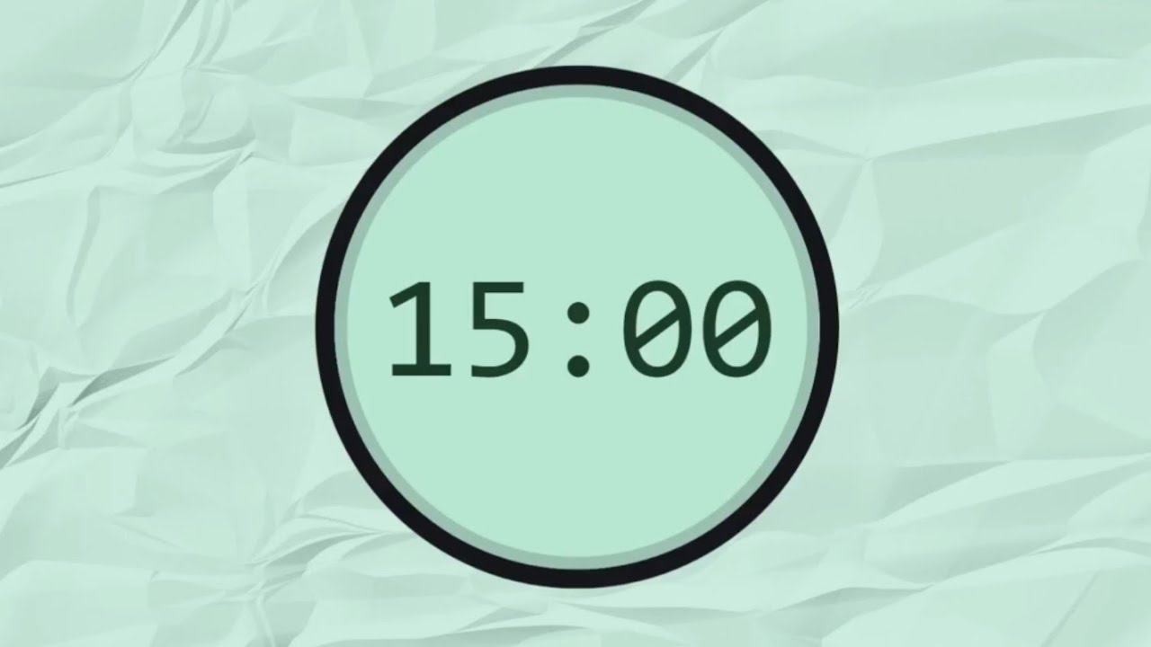 15 Minute Timer | Silent Countdown | Downcount Timers - YouTube