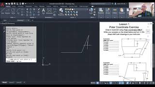 AutoCAD Course: Lesson 1 Polar Coordinate Assignment
