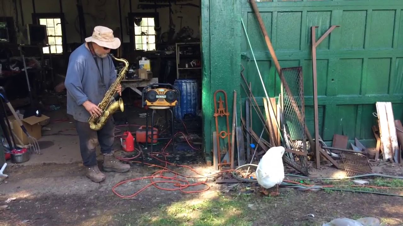 Goose Jamming out to Farmer's Jazzy Sax