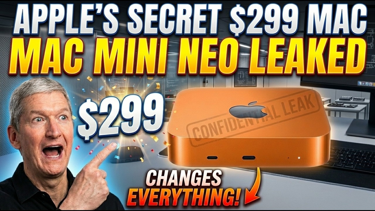 Apple's Secret $299 Mac Changes EVERYTHING. (Mac Mini Neo Leaks