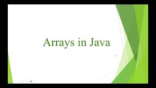 Arrays in Java | Definition, Syntax, Examples & Loop Demo