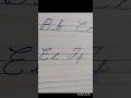 Cursive writing letters F &f /easy method #calligraphic letters #short vedio