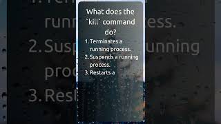 Use of Kill command #techfacts #Linux #interview #interviewquestions #Commands #technology #tech