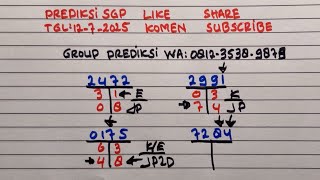 RUMUS JITU SGP KEPALA EKOR HARI INI || PREDIKSI SGP 12 JULI 2025 #BOCORAN SGP HARI INI