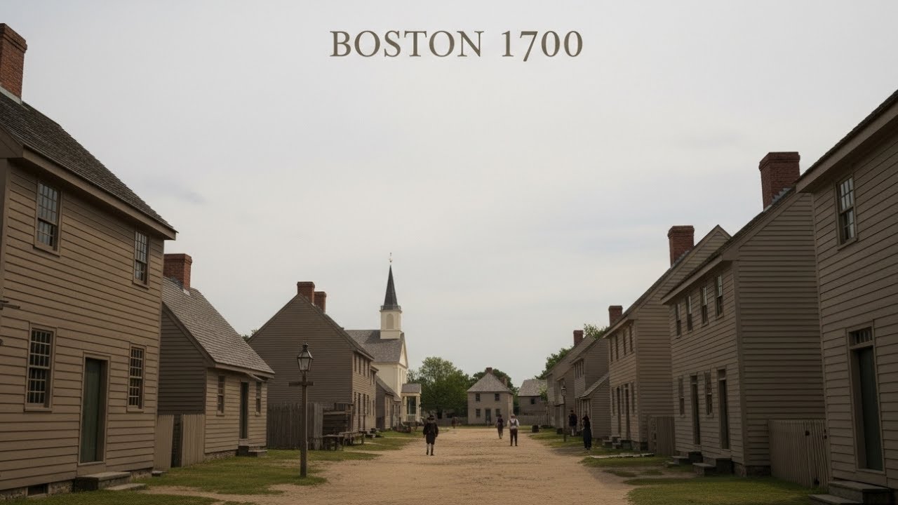 Boston 1700 — Before It Became a Colonial Power (AI Reconstruction)