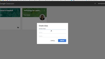 Creating a Class in Google Classroom