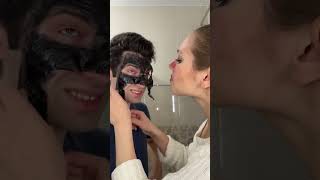 4 You asked for part 2 😭 #peeloffmask #viralvideo #aprilfools #fyp  @Khabane lame #coupleprank