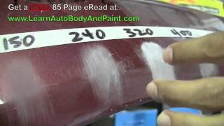 Most Common Autobody Sand Paper Grits - 80 Grit, 150 Grit, 240 Grit, 320 Grit, 400 Grit, 2000 Grit