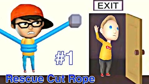Rescue Cut Rope Puzzle - GamePlay  Walkthrough Part 1 Levels 50 . (IOS,Android)