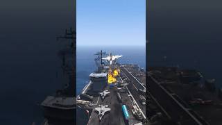 Ukrainian Fighter jets With Cluster Missiles By Russian Military Vehicle's &amp; Jets | GTA 5 #shorts