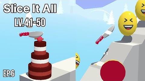 Slice It All Gameplay! Satisfying and Relaxing ASMR Slicing Video level.41-50 ep.6