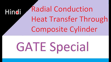 Radial Conduction Heat Transfer Through Composite Cylinder in Hindi for GATE