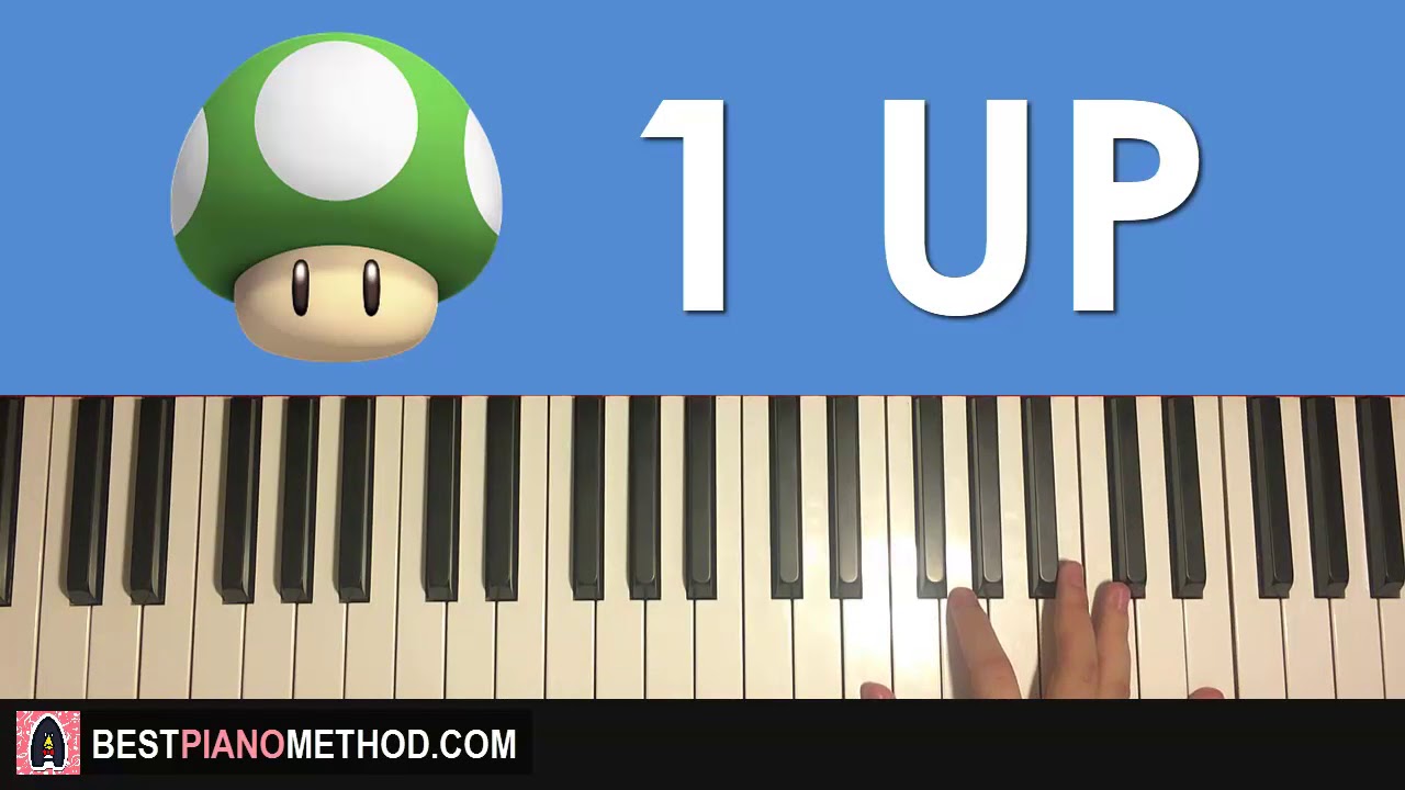 HOW TO PLAY MARIO 1UP GREEN MUSHROOM SOUND (Piano Tutorial Lesson