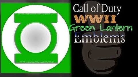 Call of Duty WW2 WWII emblems - (Green Lantern)
