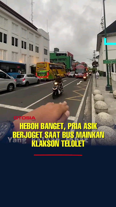 Heboh Banget, Pria Asik Berjoget Saat Bus Mainkan klakson Telolet #shorts