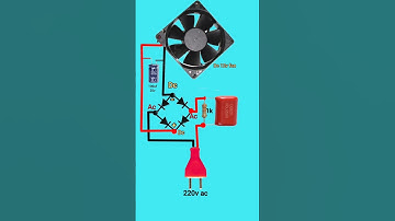 dc 12v fan use in 220v ac circuit #electrical #electric #electricalcircuits #voltage #12v #circuit