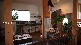 [VLOG]フルリノベから2年_より良い部屋作り/ リユースショップ,カフェ/ マイケル映画/ティラミス作り