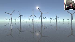 Wind Turbines Ocean Meditation (ASMR)