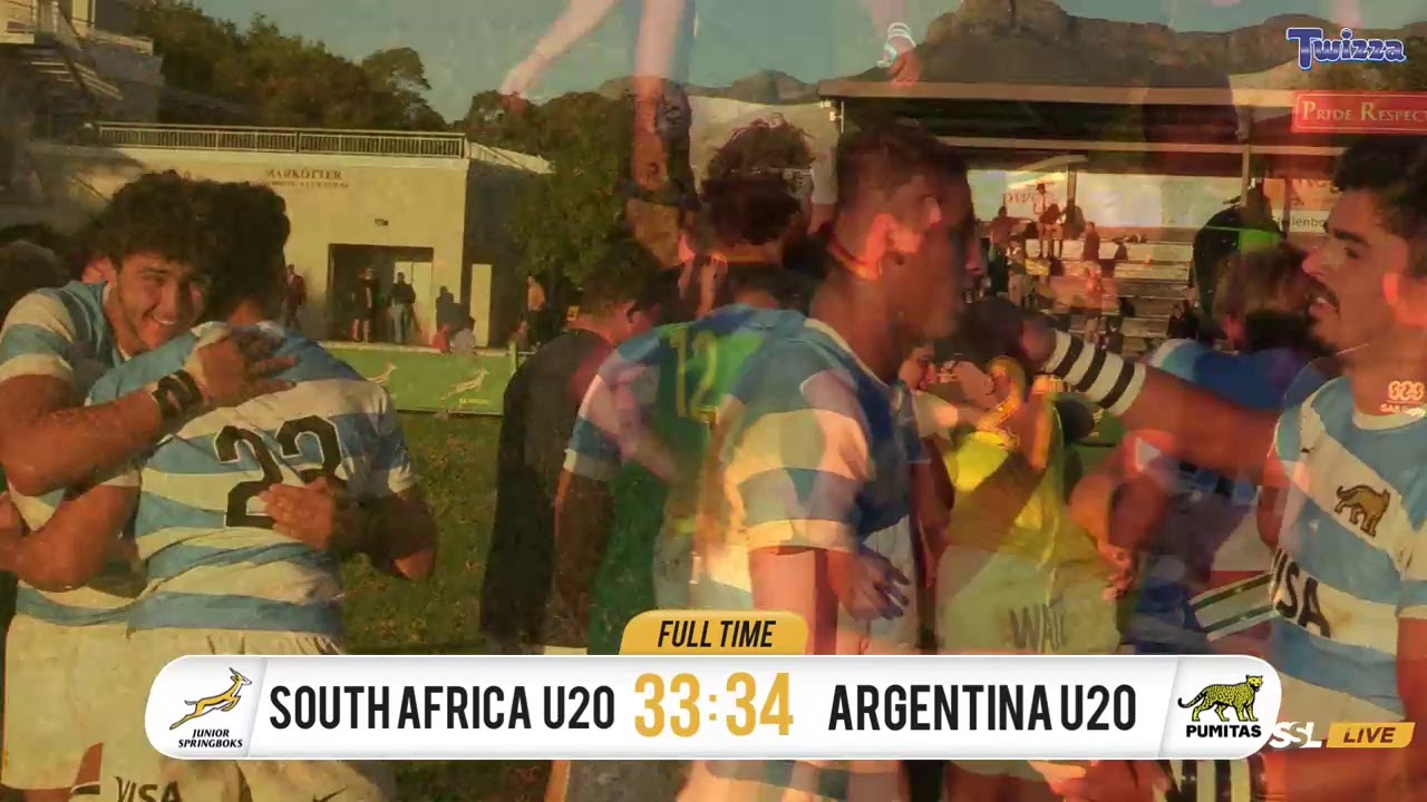 U20 International Series Junior Springboks Vs Argentina U20s Youtube