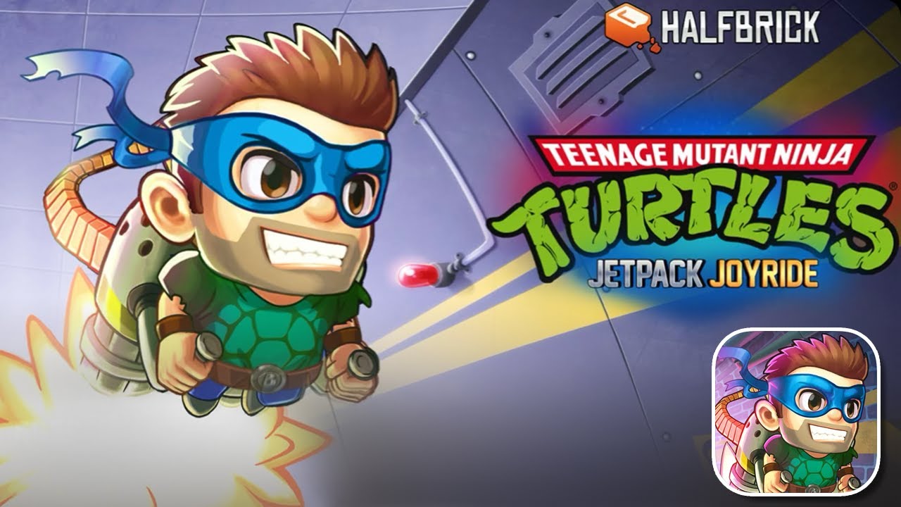 Jetpack Joyride Teenage Mutant Ninja Turtles Crossover - iOS / Android Gameplay