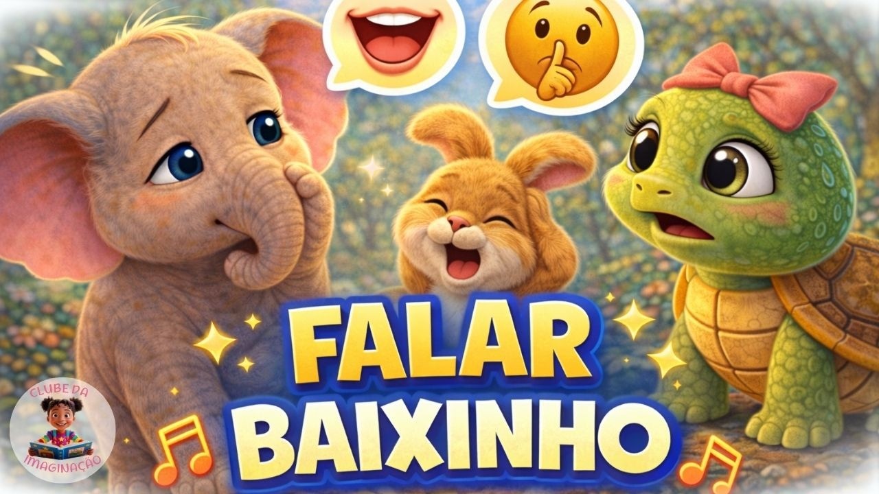 Falar Baixinho 🎶 Música Infantil | Clube da Imaginação - YouTube