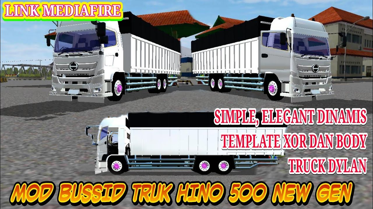  Mod Bussid Truk Hino 500 New Gen Free Link Download Mod 