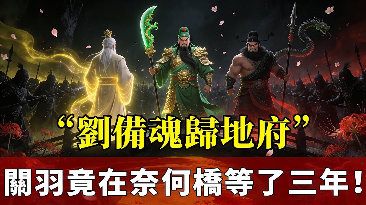 劉備死後不肯投生？關羽提刀堵住奈何橋，張飛大鬧忘川河！三兄弟地府重聚，一句話震碎孟婆碗！三国演义, 鬼神故事, 东方玄幻,