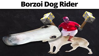 Borzoi Dog Rider