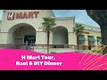 H Mart grocery tour, haul and diy korean bbq dinner