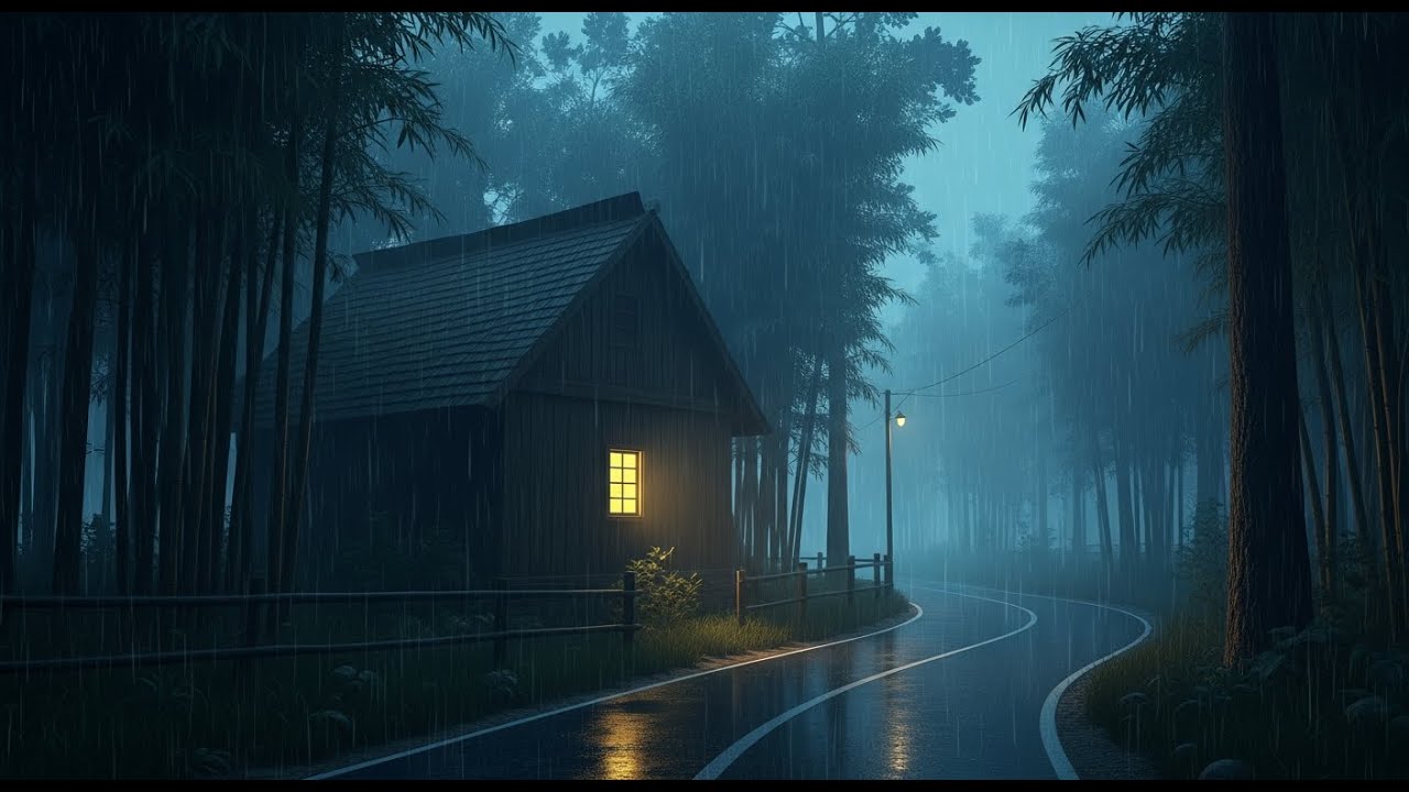 Non Stop Heavy Rain on Roof 🌧️ Black Screen Rain Sounds for Sleeping, Relaxing & Stress Relief