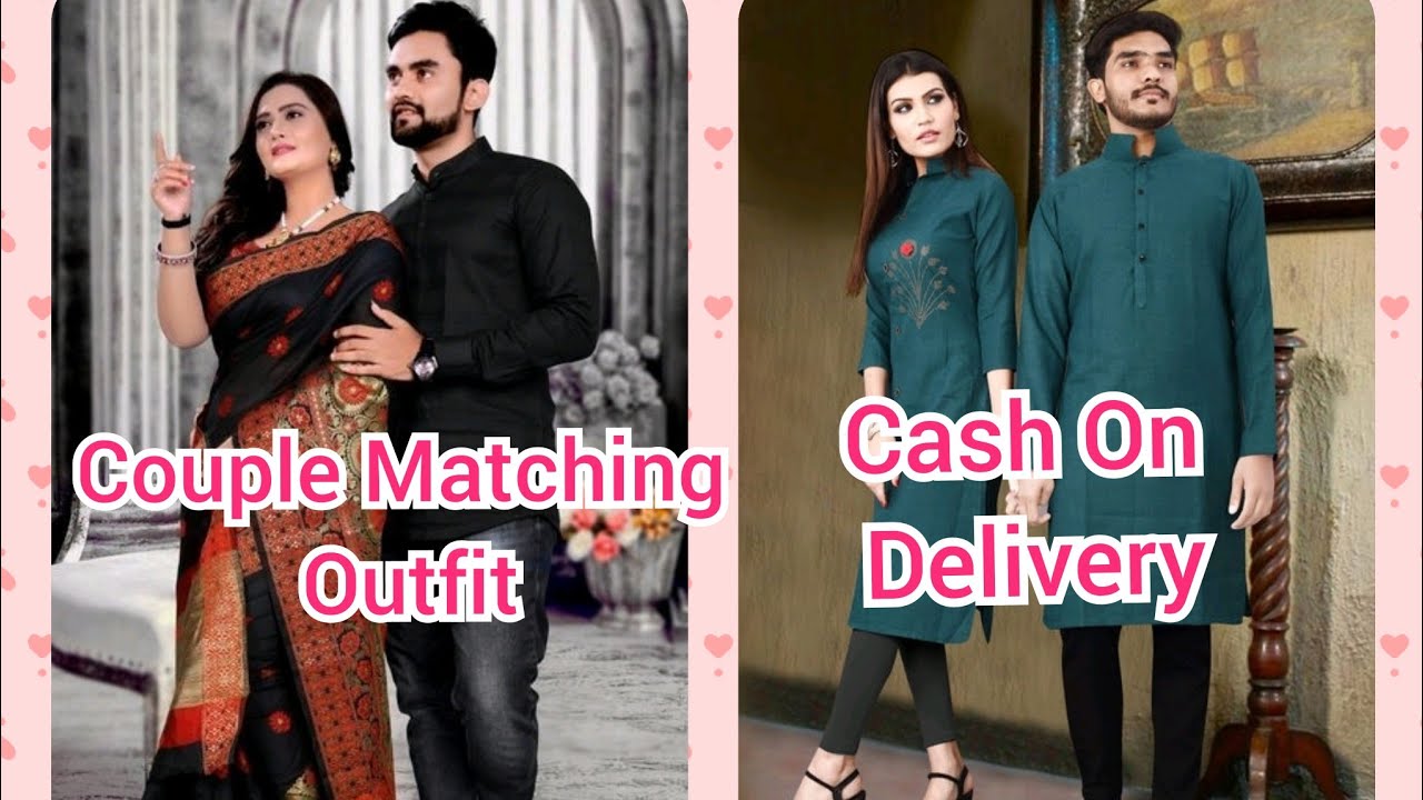 Beautiful Couple Matching Outfit /Traditional Couple Outfit For Husband And Wife Matching Dress