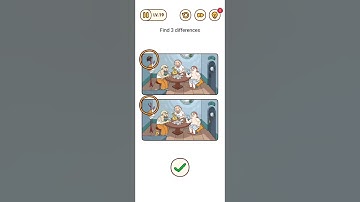 Brain find brain burning find differences level 19 solution walkthrough #youtube #shorts