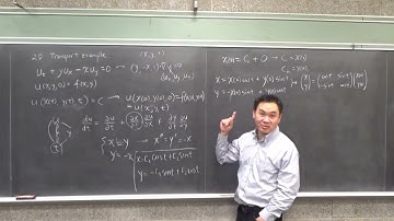 2d transport equation and method of characteristics