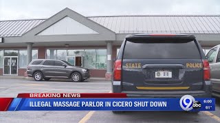 Massage parlor shut down