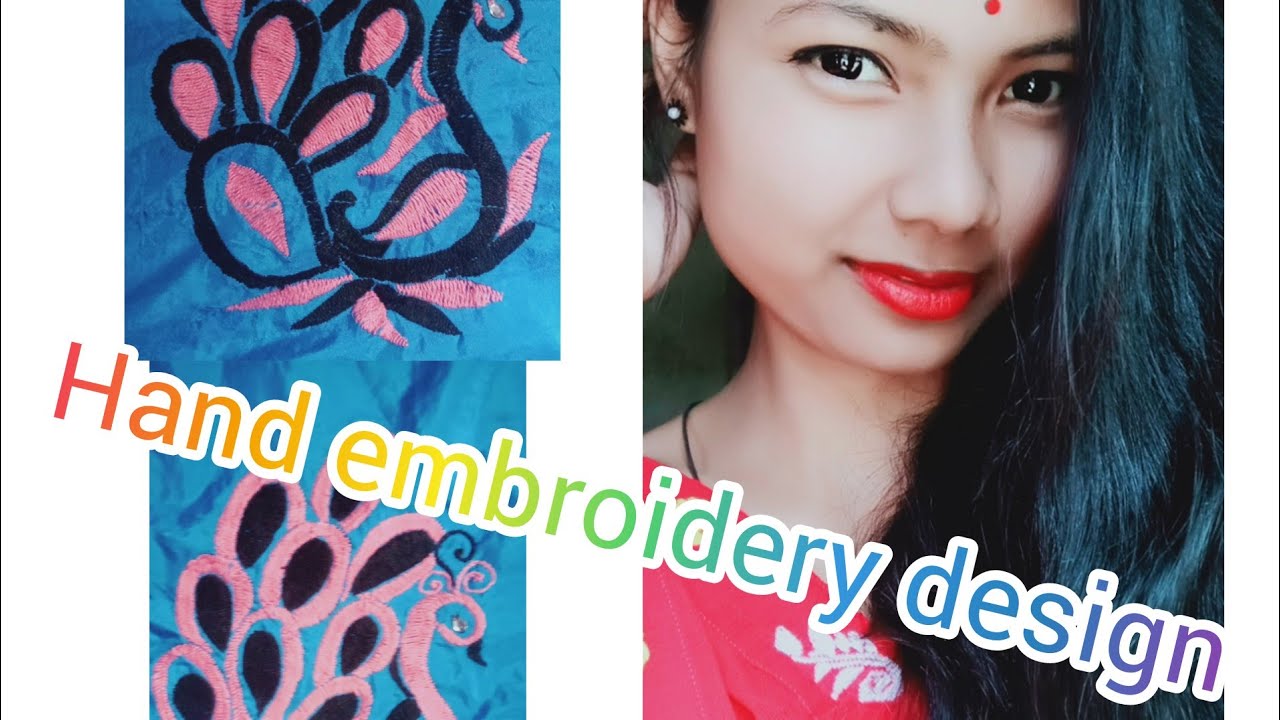 hand embroidery design//assamese volg's // mekhala design// YouTube