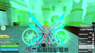 Bloxfruits | 400 Mastery on new lighting fruit