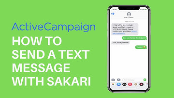 How to Send a Text Message in ActiveCampaign with Sakari SMS