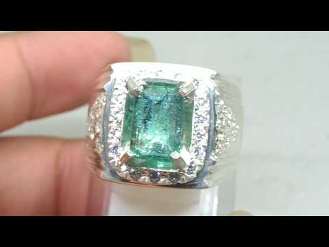 Di jual Batu Cincin Zamrud Emerald Beryl Besar asli (Kode 1633) Kode Barang : 1633 Nama Gemology Bat. 