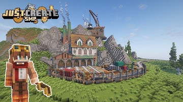 I Built a TRAINYARD in Minecraft Create Mod