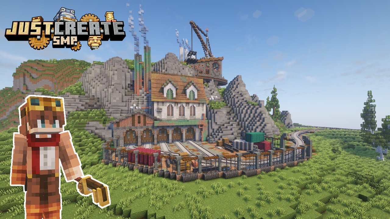 I Built a TRAINYARD in Minecraft Create Mod - YouTube