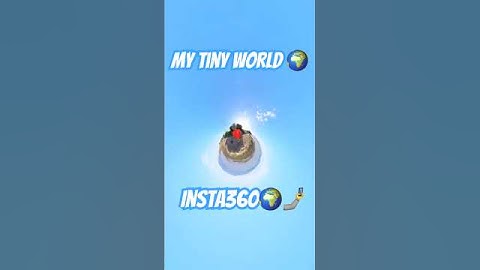 I made my own Tiny planet using the Insta360! 🌍#insta360 #insta360x3 #creative #creator #shorts