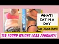 What I eat in a day for weight loss | 100 pound weight loss journey | Low Calorie Recipes