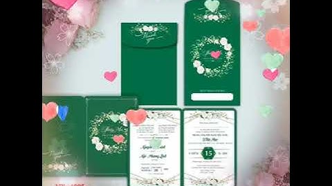 Các mẫu thiệp cưới đẹp - thiết kế độc lạ