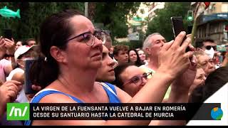 02/09/2022 La virgen de la Fuensanta vuelve a bajar en romería desde su santuario hasta la Catedral