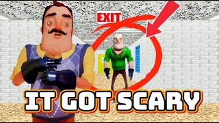 Baldi Breaks Into Hello Neighbor | Full Mod Chaos