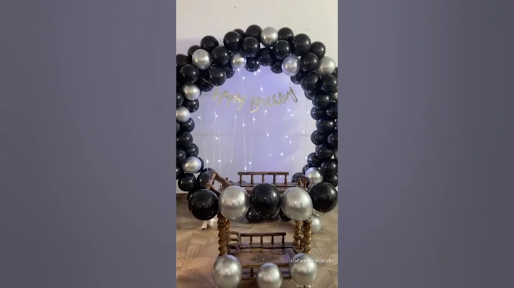 Birthday decor for him🩶..#balloon #birthdaydecor #love #birthdaydecoration #shorts #trending #viral
