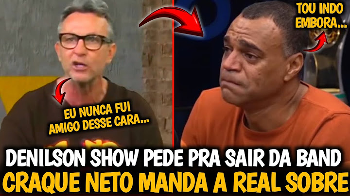 🚨MINHA NOSSA! DENILSON SHOW SAIU DA BAND E CRAQUE NETO FALOU ISSO AÍ PRA ELE APÓS POLÊMICA| VEJA