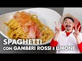 Spaghetti con gamberi rossi e limone *HIRO SAMPEI*